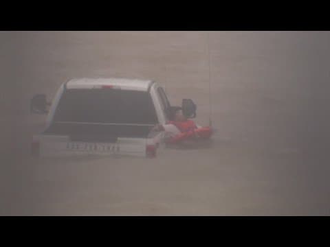 Man rescued from Houston floodwaters