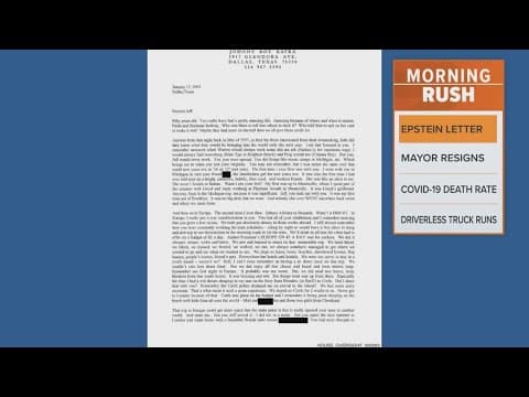 A Dallas businessman said a letter he sent to Epstein was 'out of character'