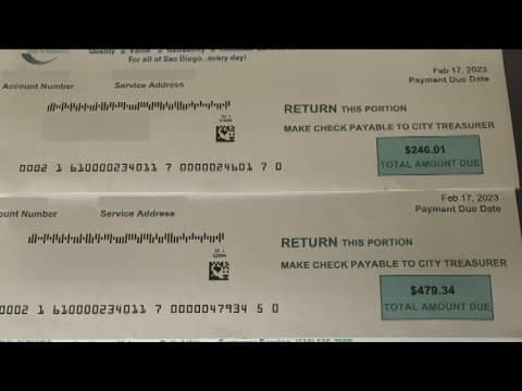 One San Diego man received 10 months of water bills in two days