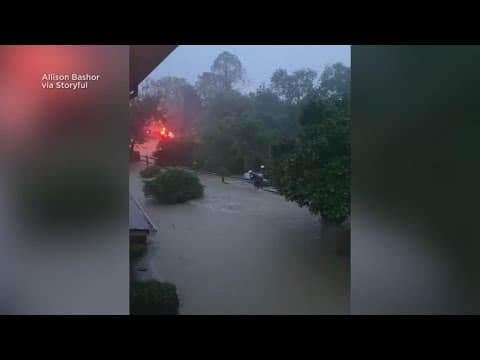 Damage and flooding from Tropical Storm Chantal in the Carolinas