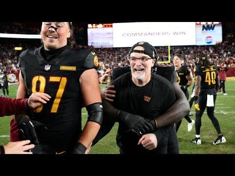 Commanders coach Dan Quinn says this was his first thought after seeing Hail Mary pass