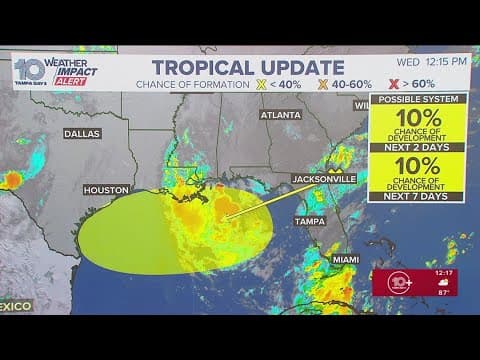 Tracking the tropics: Disturbance in Atlantic could move across Florida and into the Gulf