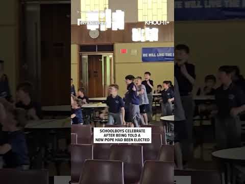 Students at a Catholic academy in PA were thrilled to have a new pope