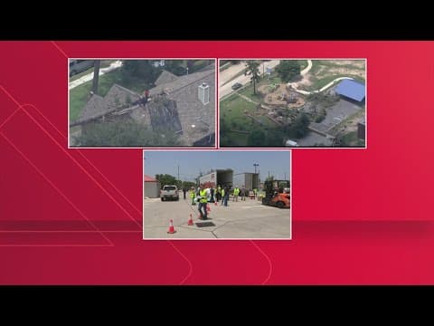 Houston, Texas tornado, storm coverage for Saturday, May 18 at 10 p.m.