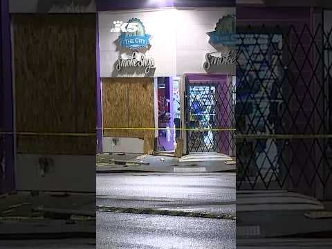 Smoke shop owner exchanges gunfire with burglars