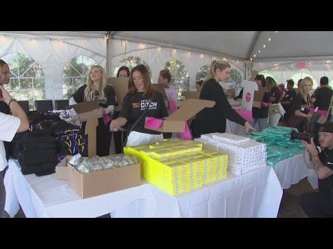 Commanders host event to make Hope Kits for breast cancer patients