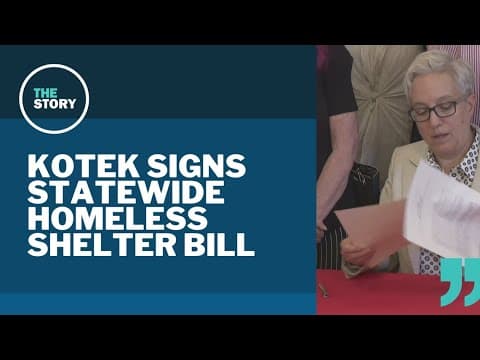 Oregon Gov. Kotek signs bill for statewide homeless shelter program