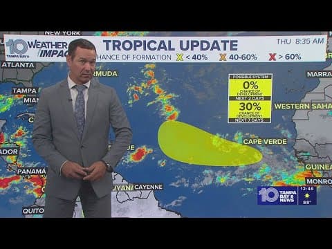 Tropical update: Potential system has a chance to develop in the Atlantic Ocean