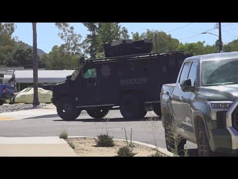 Hours-long SWAT standoff underway in Santee