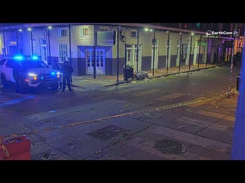Vehicle crashes into crowd on Bourbon Street in New Orleans