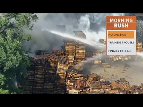 Crews clean up after a massive fire in Dallas