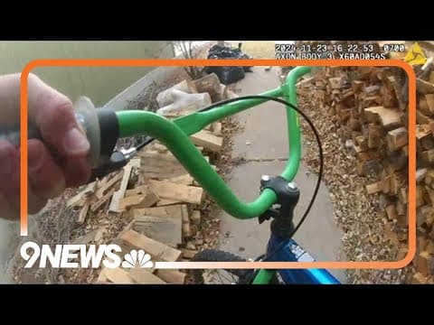 Colorado officer jumps on kids bike to chase down suspect