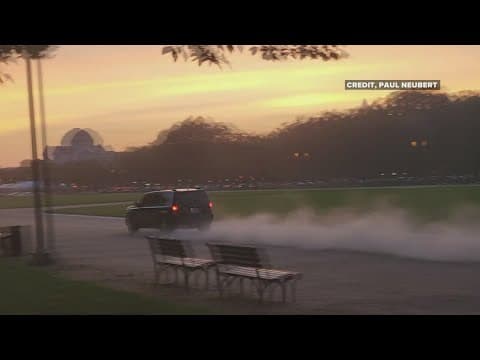 Driver accused of doing donuts on National Mall told police ‘It’s just a joke’