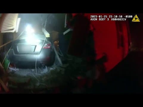 Pickaway County Sheriff's Office releases video showing deputy rescue woman who crashed into garage