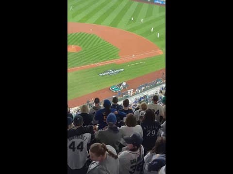 ALDS Game 5: Ken Griffey Jr. enters T-Mobile in a hot rod