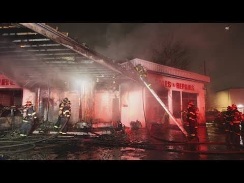 IFD investigating car dealership fire