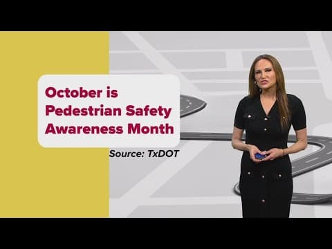 Pedestrian crashes are on the rise. Here's how TxDOT is working to raise awareness