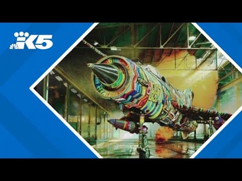 Decommissioned Cold War-era MiG-21 fighter jet transformed into art