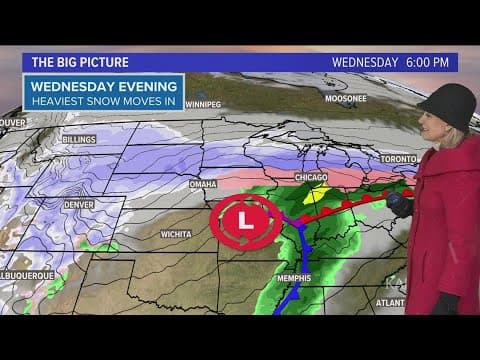 Winter storm timeline: When to expect the heaviest snow