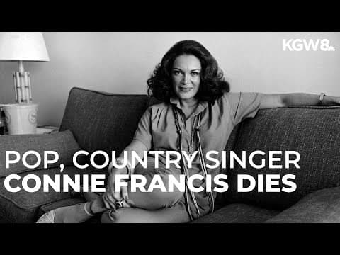 Connie Francis, singer of the 50s and 60s, dies at 87
