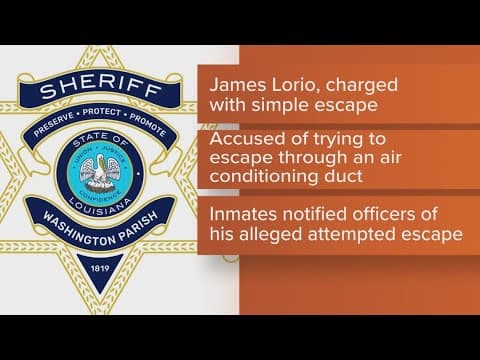 Washington Parish Sheriff praises officers after inmate's escape fails