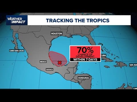 Tropical update: Spot in Southern Gulf now has 70% chance of development