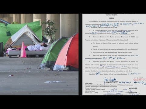 Latest in homeless sweeps in New Orleans