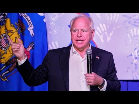 WATCH LIVE: Gov. Walz speaks in Superior, Wisconsin