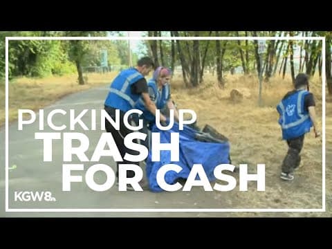 Program that pays homeless people to pick up trash in Portland proves successful