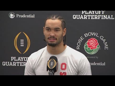 'We have our full focus on Oregon': WR Emeka Egbuka talks ahead of Rose Bowl