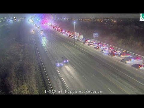 At least 1 injured in 2 separate crashes involving multiple vehicles on I-270 near Hilliard