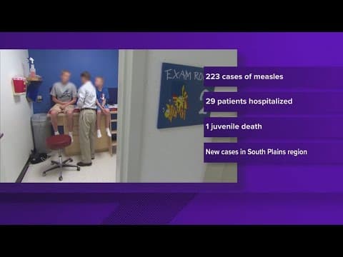 Measles case number continues to climb across Texas