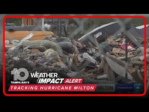 Debris from Helene pose a threat ahead of Hurricane Milton