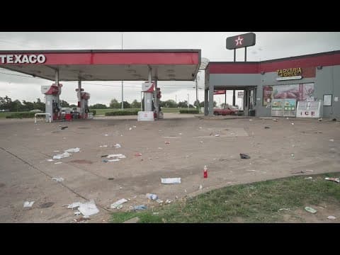 5 shot and officer injured outside of Dallas gas station, police searching for 3 suspects
