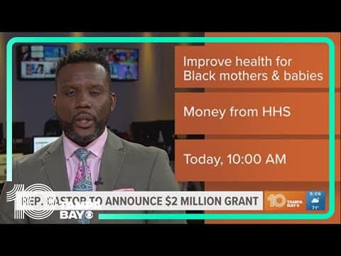 $2M grant aimed at improving health for Black mothers, babies awarded in Pinellas County