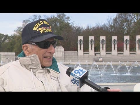 Veterans travel to DC to take part in Veterans Day ceremonies on the National Mall