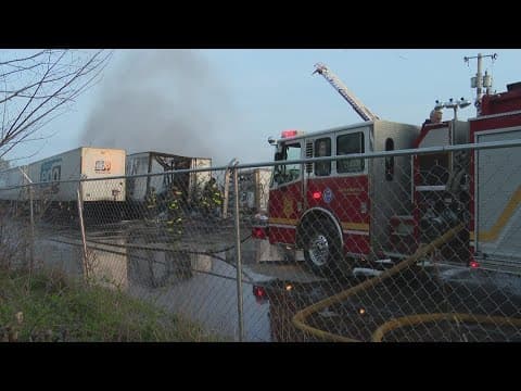 West Indy fire destroys multiple vehicles