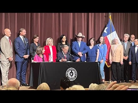 Gov. Greg Abbott signs Sharia Law ban
