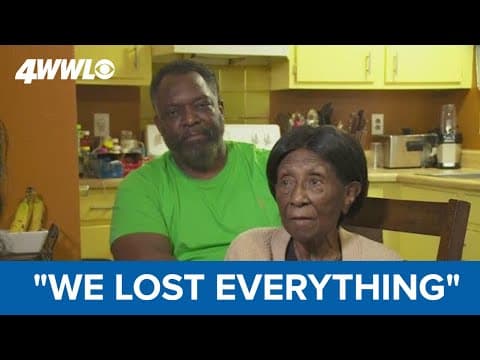 94-year-old and her disabled son rescued from burning home in Mid City
