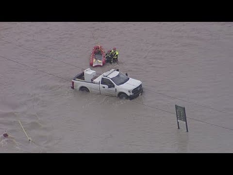 Crews respond to water rescues after North Texas gets pummeled with rain