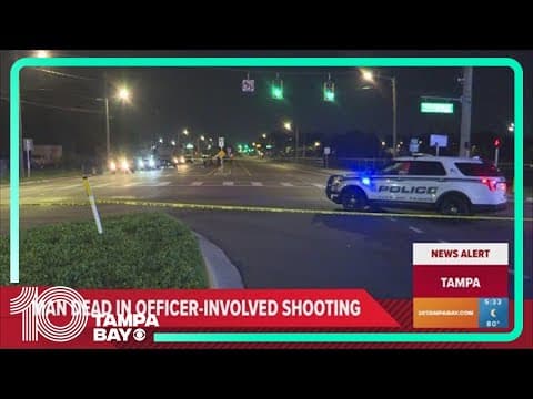 Man dead after exchanging gunfire with Tampa officers during attempted traffic stop, police say