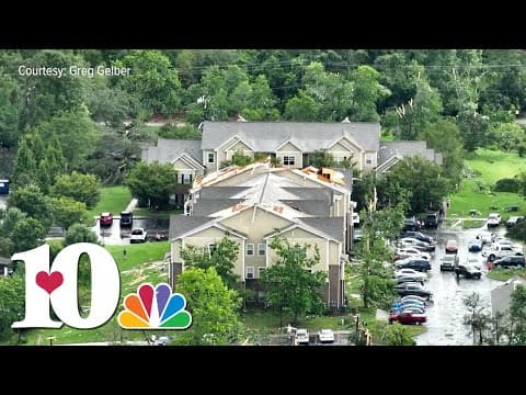 Storm damage on Lovell Road in Knoxville, TN
