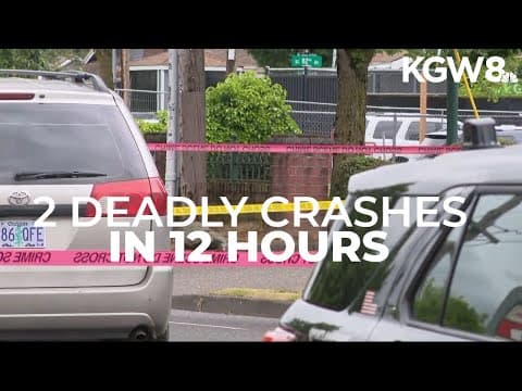 Police investigate second deadly crash on Portland street in less than 12 hours