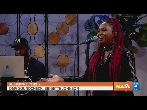 Local Vocalist Brigette Johnson performs 'Winter Wonderland' for the DMV Soundcheck