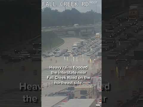 I-465 closed due to flooding