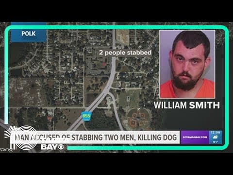Man accused of stabbing two men, killing dog in Winter Haven