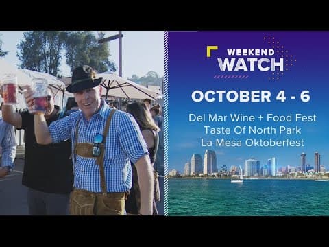 Weekend Watch October 4 - 6 | Things to do in San Diego