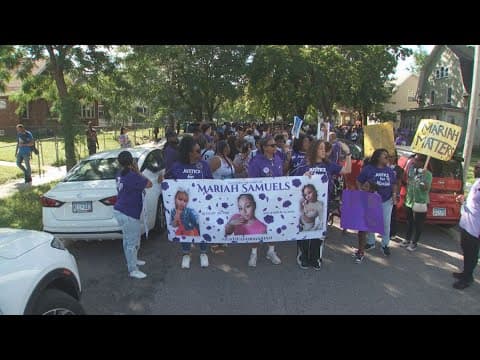 Family of woman killed by her ex-boyfriend march for more protection of domestic violence victims