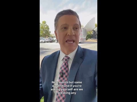 Record streak of 80s ends with crisp air