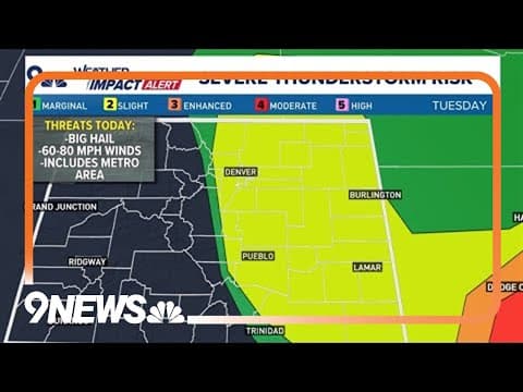 Extended weather: Large hail, damaging winds possible with Tuesday storms